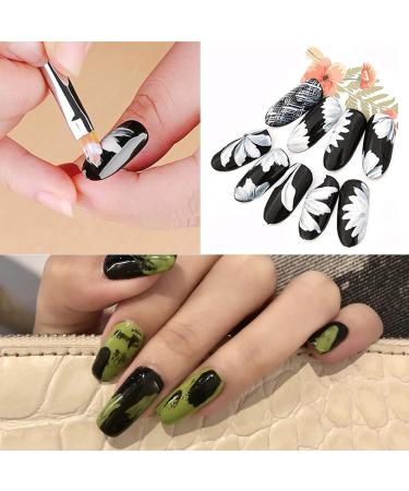 7-Piece Nail Art Brush Set - Professional Painting Pens & Dotting Tools for Gel Nails (Violet) | International Shipping Available - Buy Online on GoSupps.com