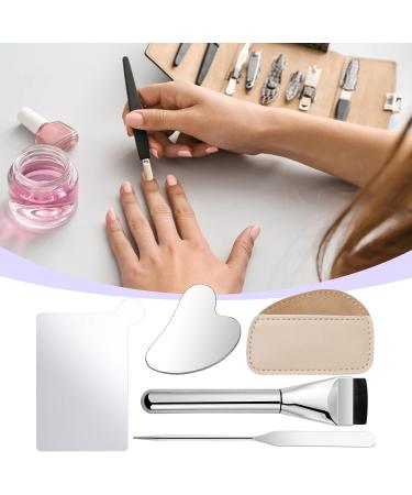 Makeup Mixing Tray Makeup Mixing Palette Set - Foundation Mixing Palette with Metal Spatula 4x Eyeshadow Nail Polish Pigment - Buy Online on GoSupps.com