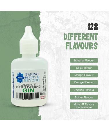 Baking Beauty and Beyond Concentrated Food Flavouring Oil - Dozen of Professional Quality Food Grade Flavouring Oil for Candy Making Baking Cooking Lip Balm and Lip Gloss - Gin (50ml) - Buy Online on GoSupps.com
