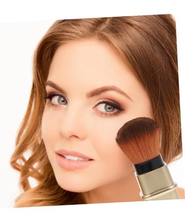 Angoily Makeup Cosmetics Brush Powder Brush Travel Wallet Fashion 2.7*2.7cm Golden - Buy Online on GoSupps.com