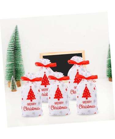 Abaodam 50pcs Creative Storage Christmas Printing Ing Style Draw Theme Candy Bags Cartoon Decorative 23x14.7 cm White - Buy Online on GoSupps.com