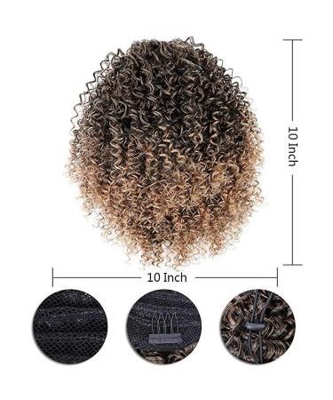 Afro Short Curly Drawstring Ponytail - Kinky Curly Synthetic Hair Extensions for Women - Buy Online on GoSupps.com