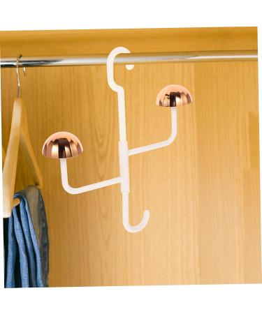 Alipis 2pcs Rotating Coat Rack Keychain Wallet Purses Stainless Hanging Hooks Stainless Steel Wardrobe Rod 31.00X27.00X6.00CM White - Buy Online on GoSupps.com