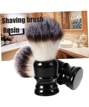 Frcolor 2 STK Synthetic Razor Brush - Nasser Shaving Brush for Men | Premium Face & Beard Care | Black 11x3.5cm - Perfect for Barturersbear & Grooming Essentials - Buy Online on GoSupps.com
