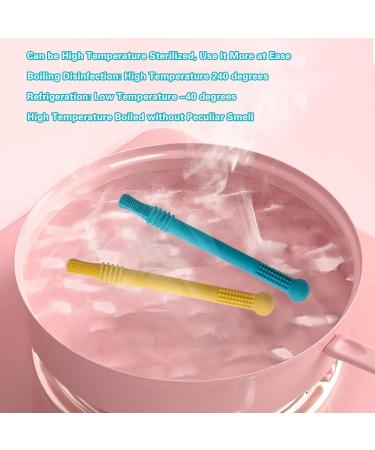 Silicone Baby Bite Tube & Chew Rings - 6 Pack Infant Sensory Toys - Molar Teething Aids for Toddlers - Buy Online on GoSupps.com