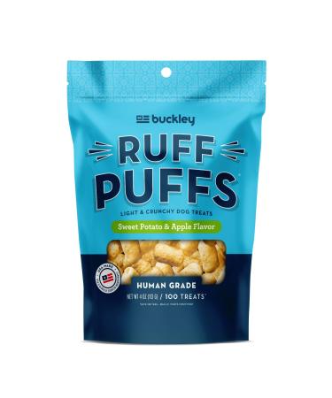 Buckley Ruff Puffs Flavored Dog Training Treats, Sweet Potato And Apple, 4 Ounce