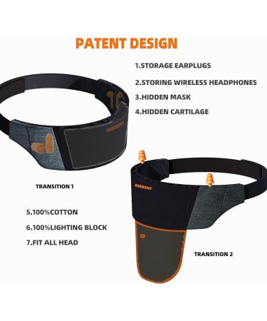 REEBENT Sleep Mask with Veil | 2 Storage Cases | 100% Light Blocking Cotton Eye Blinder | Ideal for Gift, Travel, Yoga | Best Sleeping Mask for Women and Men - Buy Online on GoSupps.com