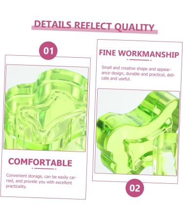 HAPINARY Nail Art Liquid Holder with cover tool manicure glass nail dish cup bracket nail art dish plate cup thicken nail dish with lid glass nail art cup Nail supplies Nail Manicure Tools 7x5.6cm Green - Buy Online on GoSupps.com