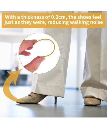 Cuneai Non-Slip Shoe Pads - Yellow, 3 Pairs - Anti-Slip Sole Protectors for High Heels - Men and Women - Buy Online on GoSupps.com