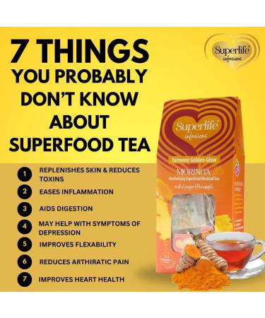 Superlife Infusions Moringa Infused Tea 15 Tea Bags Turmeric Golden Glow - Buy Online on GoSupps.com