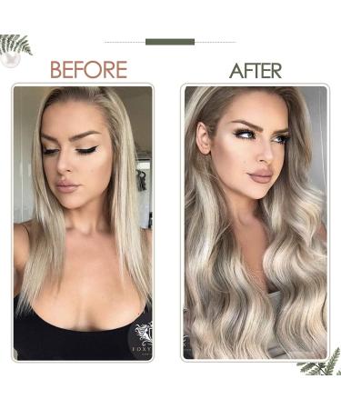 Runatur Extensions: Real Hair 30cm Short Human Hair - Ash Brown & Platinum Blonde for Sewing - Buy Online on GoSupps.com