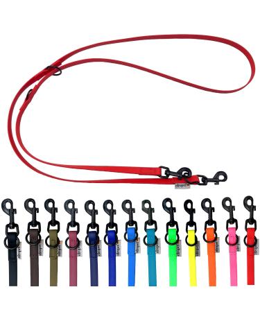 Biothane Dogeleine Black Hook adjustable for small dogs / large dogs 2m / 2.40m / 2.80m / 3.50m / 5m (red 3.50m x 13mm) 3.50m x 13mm red