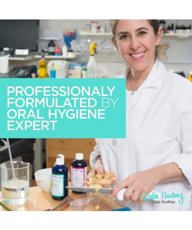 Organic Ayurvedic Mouthwash - Dale Audrey Oral Pulling Rinse, Whitens Teeth & Promotes Healthy Gums, Mint Flavor, 8 oz - Buy Online on GoSupps.com