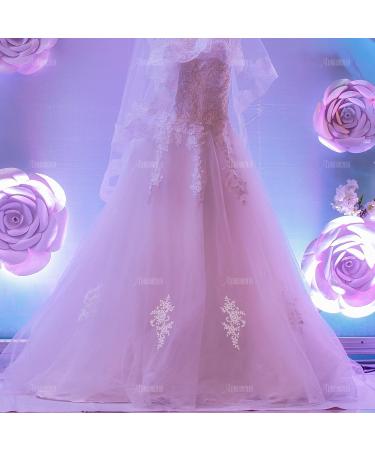 AUEAR 2 Pack Ivory Flower Lace Applique Patches for Wedding Dress DIY Clothing - Buy Online on GoSupps.com