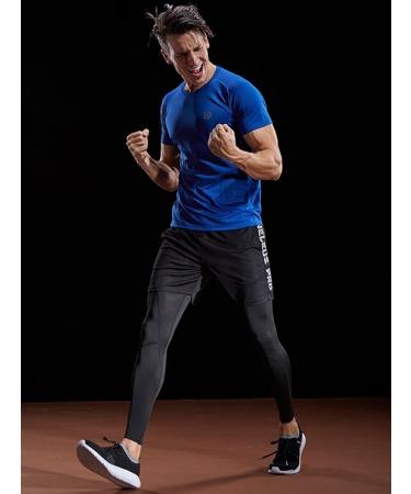 NELEUS Men's Dry Fit Mesh Athletic Shirts - Black red blue - Medium - Buy Online on GoSupps.com