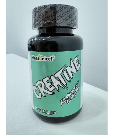Heatonicel Creatine Monohydrate Capsules for Men|Women to Enhance Muscle Growth Strength Supports Gym Workouts & Athletic Performance 60 Capsules - Buy Online on GoSupps.com
