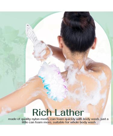 5-Piece Long Handle Loofah Back Scrubber Set for Deep Cleansing and Exfoliation - Bath Body Brush for Men and Women - Buy Online on GoSupps.com