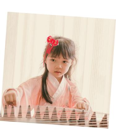 FRCOLOR Year of The Dragon Hair Accessories Hair Clip Girls Accessories Hair Pins Hair Accessories for Girls Hanfu Hair Accessories Temperament Large Ribbon Asia Hairpins Child Metal Red - Buy Online on GoSupps.com