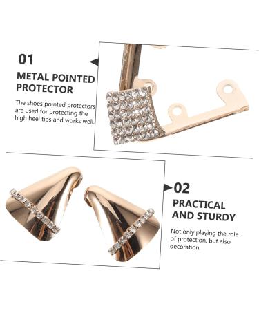 Pointed Toe Heel Replacement Tips - 3 Pairs Cowboy Boot Covers & High Heel Metal Tip Set - Buy Online on GoSupps.com