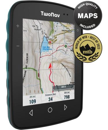 TwoNav Terra Outdoor GPS - 3.7 Widescreen for Hiking Mountain MTB & Navigation - Turquoise | Maps Included - Buy Online on GoSupps.com