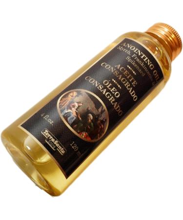 Essential Aromatic Anointing Oil - Frankincense Myrrh & Spikenard (4fl. oz) | Authentic Jerusalem Holy Land Perfume in Plastic Bottle - Buy Online on GoSupps.com