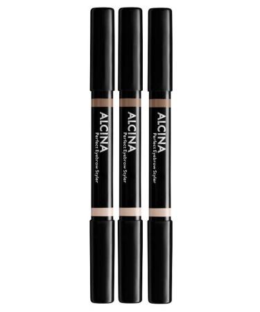 3er Perfect Eyebrow Styler 020 Dark Decorative Cosmetics Alcina Corrects the tan