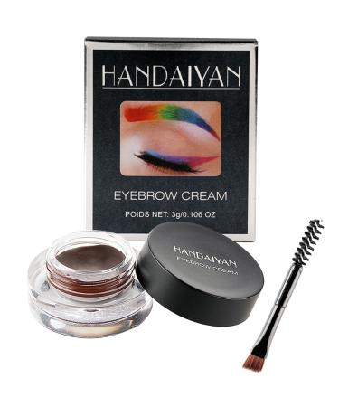 HISUNBEN Eyebrow pomade waterproof eyebrow gel eyebrow pomade with brush durable for dense and natural looking eyebrow1