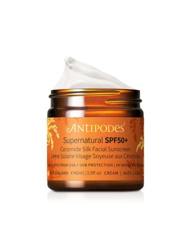 Antipodes Supernatural SPF50+ Silky Ceramide Face Sunscreen 60ml