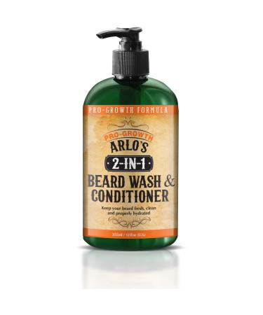 Arlo's 2-in-1 Beard Wash and Conditioner 12 oz. - Pro Growth Formula