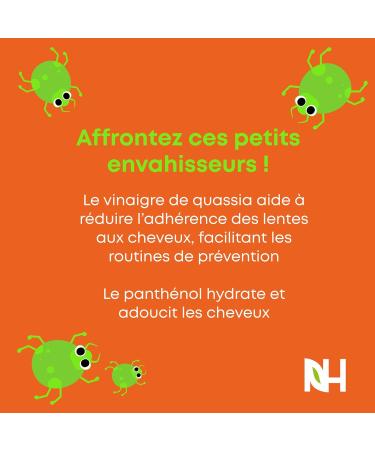 Spray Conditionneur Anti Poux Preventif avec Quassia et Vinaigre de Fruits - Empeche les poux de s adherer aux cheveux - Convient aux cuirs chevelus sensibles - 250 ml - Buy Online on GoSupps.com