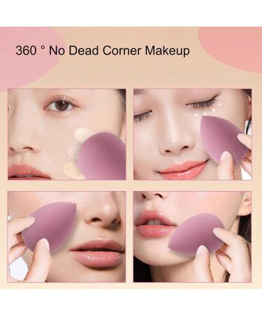 Wontool Setting Face Puff Blender Beauty Set Portable Makeup Puff Blender Sponges Powder Puff for Blending Foundation Cream Purple - Buy Online on GoSupps.com
