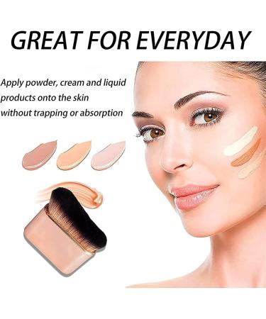 Siren Makeup Brush Pro Siren Brush Foundation Brush for Liquid Makeup Foundation Makeup Brush Body Lotion Brush Quick Makeup Tool Wave Shape Fit Skin Cream or Flawless Powder Cosmetics (gold) Golden - Buy Online on GoSupps.com