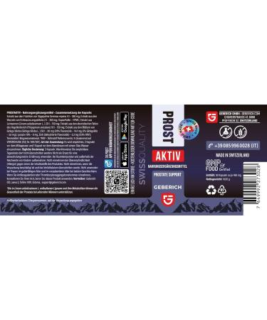 ProstAktiv Prostate Health Supplement 30 Capsules with Serenoa Repens Echinacea & Ginkgo Biloba Support Urinary Function & Wellness - Buy Online on GoSupps.com