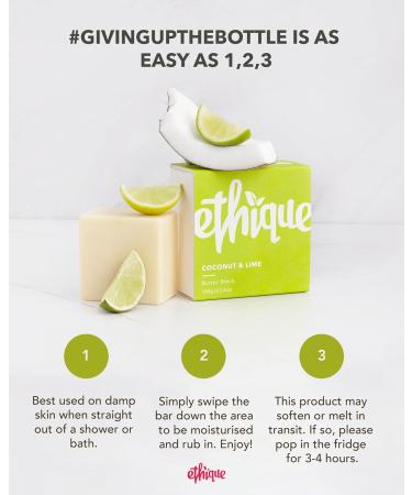 Ethique Coconut & Lime Butter Block 3.53 oz - Buy Online on GoSupps.com