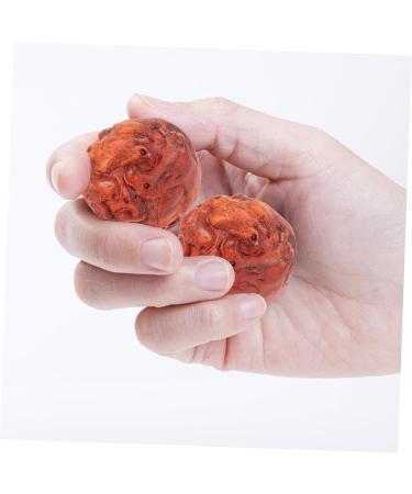 Sewoart Decorative Hand Massage Balls - Wooden Tension Relief Handballs for Relaxation - 1 Pair - Buy Online on GoSupps.com