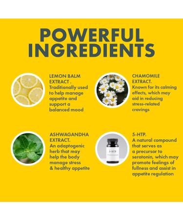 Yes You Can! Appetite Support for Body Weight Management - Healthy Relationship with Food - Includes Natural Ingredients: 5-HTP Lemon Balm Chamomile Extract - 30 Capsules 1 Pack Lemon 30 Count (Pack of 1) - Buy Online on GoSupps.com