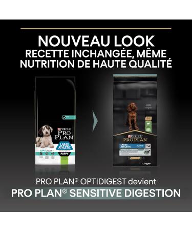 PURINA PRO PLAN | Large Athletic Puppy 2 Sensitive Digestion | Rich in Lamb | Dry Food | Puppy | 12kg Bag - Buy Online on GoSupps.com