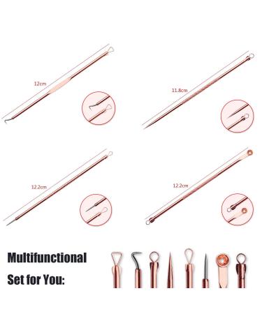 Blackhead Remover Pimple Extractor Tool Kit - Acne Treatment for Blemish & Whitehead Removal - 4 Piece Set with Case - Buy Online on GoSupps.com