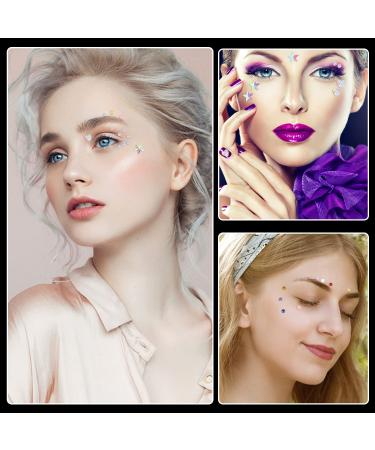 12 Sheets Self-Adhesive Rhinestone Stickers for Makeup, Crafts & Festival Decoration - Buy Online on GoSupps.com