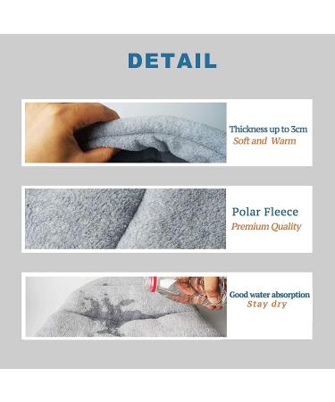 HzNzYHD 2 PCS Guinea Pig Bed Set with Cage Mat Soft Warm Hamster Bed Cave Nest Cushion for Small Animal Chinchilla Hedgehog Ferret Bunny gray - Buy Online on GoSupps.com