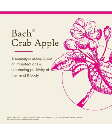 Bach Original Flower Remedies Crab Apple - Accept Imperfections - Natural Homeopathic Flower Essence for Emotional Balance - Vegan Gluten Free Sugar Free - 20mL Dropper - Buy Online on GoSupps.com