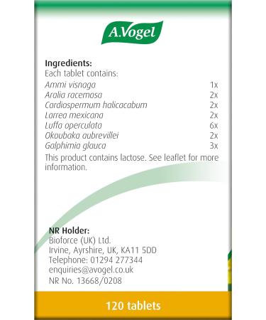 A.Vogel Pollinosan Non-Drowsy Hayfever Tablets - 120 Tablets for Relief of Itchy Eyes, Nose & Throat - Buy Online on GoSupps.com