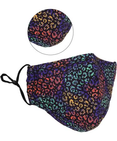Washable Reusable 3 Layers Cotton Cloth Mask - Rainbow Trout Design | One Size Fits Most | International Shipping Available - Buy Online on GoSupps.com