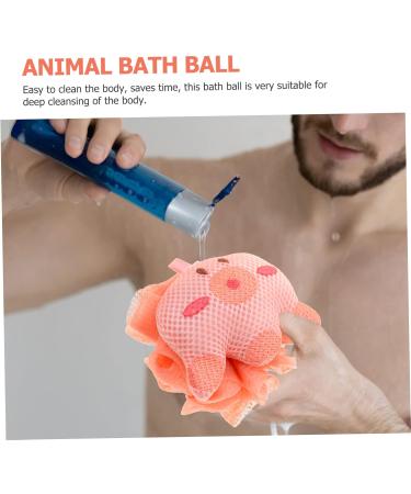 Angoily Cartoon Bath Ball Loofah Scrub Mesh Bath Sponge Bath Scrubber Shower Sponge Loofah Shower Luffa Puff Balls Cartoon Mesh Pouf Cleaning Loofah Ball for Bathing Child Body Hair Ring - Buy Online on GoSupps.com