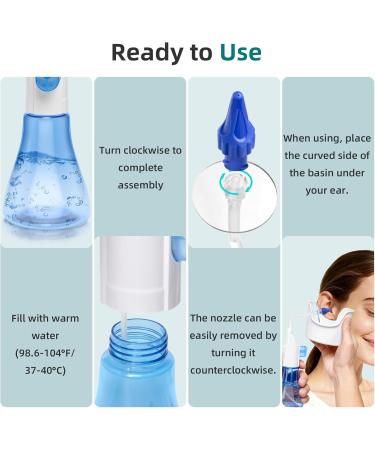 Ear Wax Removal Kit Ear Cleaning Kit for Adults & Kids-Manual Ear Irrigation System with Dual SoftSpray Tips Ear Basin&Disposable Tips-Safe Effective Ear Cleaner for Built-Up Wax Box Transparent Transparent Large(50pcs accs) - Buy Online on GoSupps.com