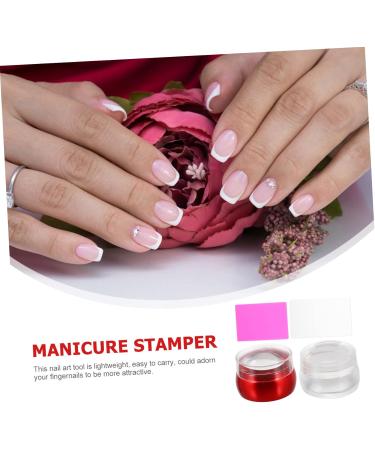 FOMIYES 2 Sets Nail Art Silicone Stamp Nail Art Stamper Silicone Stamping Tools Nail Stamper Silicone Nail Tools Nail Art Diy Tools Manicure Scrap Board Soft Head Die Nail Plate Seal Abs - Buy Online on GoSupps.com