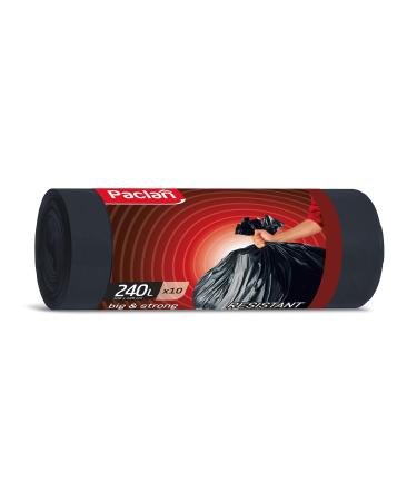 Paclan waste bags 10 x 240L 10 pieces 454000 black Paclan waste bags 10 pieces (1 pack) black