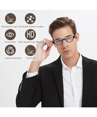 Buy EYEURL Half Frame Reading Glasses for Women - 4 Pack Blue Light Blocking Rimless Readers - 1.25x Magnification - Buy Online on GoSupps.com