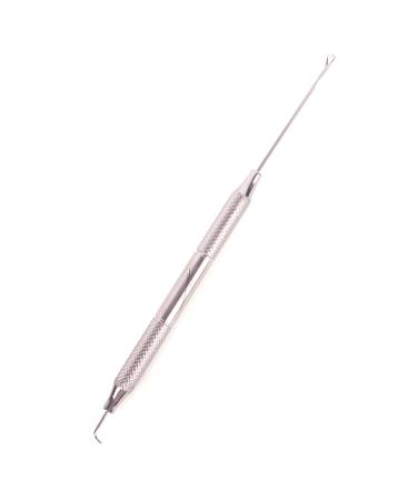 Pro Pulling Needle for I-Tip Hair Extensions by The Hair Shop - Stainless Steel Threading and Sectioning Tool for Tubes  Beads  Microbeads  Microlinks (1 Unit) 1 Count (Pack of 1)
