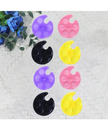 Palette pour Ongles Manucure 8 Pcs Mini Plateau Bague Plastique Couleurs Assorties pour Nail Art Artiste Ongulaire Usage Professionnel et Portable - Buy Online on GoSupps.com